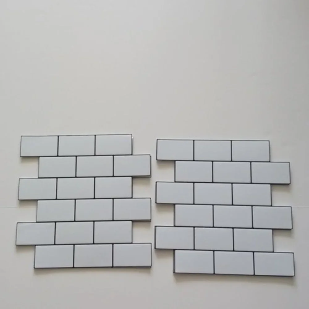 Art3d 10 Thickened Subway Tiles Peel and Stick Backsplash for Kitchen White